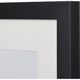 Рамка с паспарту Комус (Attache) А3 30x40 см МДФ багет 18 мм черная