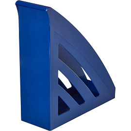 Лоток вертикальный для бумаг 90 мм Attache Success пластиковый синий