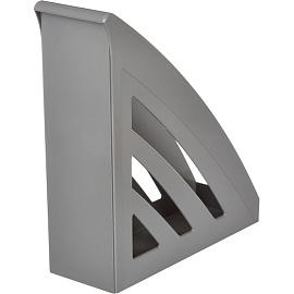 Лоток вертикальный для бумаг 90 мм Attache Success пластиковый серый