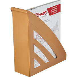 Лоток вертикальный для бумаг 90 мм Attache Success пластиковый бежевый