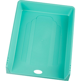 Лоток горизонтальный для бумаг Attache Акварель пластиковый мятный