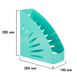 Лоток вертикальный для бумаг 110 мм Attache Акварель пластиковый мятный