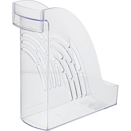 Лоток вертикальный для бумаг 95 мм Attache пластиковый прозрачный