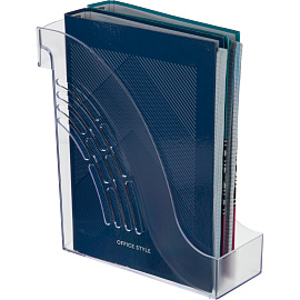 Лоток вертикальный для бумаг 95 мм Attache пластиковый прозрачный