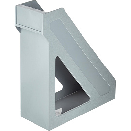 Лоток вертикальный для бумаг 100 мм Стамм пластиковый серый фото Лоток вертикальный для бумаг 100 мм Стамм пластиковый серый