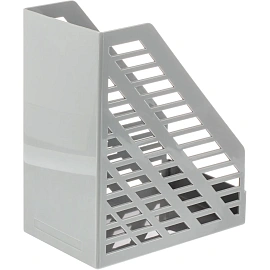 Лоток вертикальный для бумаг 160 мм Стамм XXL пластиковый серый