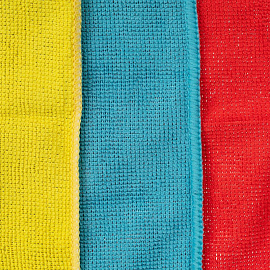 Салфетки хозяйственные микрофибра 30x30 см 180 г/кв.м (3 штуки в упаковке)