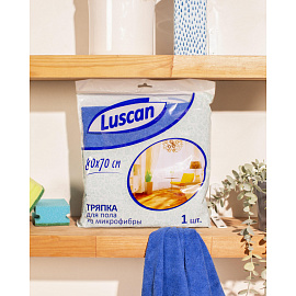 Тряпка для пола Luscan 70x80 см микрофибра 300 г/кв.м синяя
