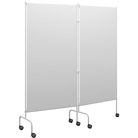 Ширма медицинская двухсекционная ШМ/МСК-2302 (белый, 1600х1720 мм)