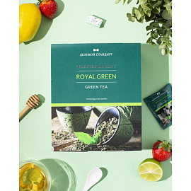 Чай зеленый Деловой стандарт Royal Green tea 100 пакетиков