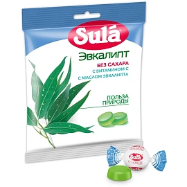Леденцы Sula Эвкалипт без сахара 60 г