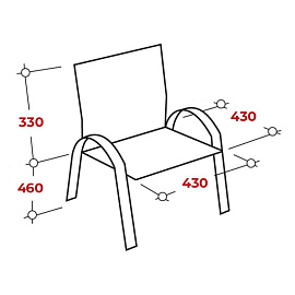 Стул офисный Everprof EP Fix Plus черный (экокожа, металл хромированный)