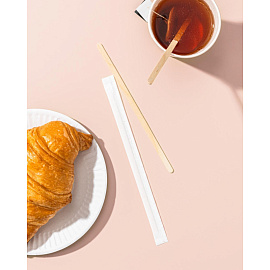 Размешиватель одноразовый Комус деревянный 180 мм 250 штук в упаковке