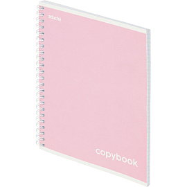 Тетрадь общая Attache Акварель A5 80 листов в клетку на спирали (обложка розовая)