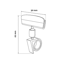 Ценникодержатель улитка на спираль прозрачный (10 штук в упаковке)