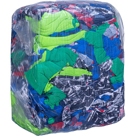 Ветошь цветная, 10 кг (мелкий лоскут, ширина 3-12 см)