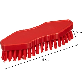 Щётка FBK жёсткая 180x60 мм красная