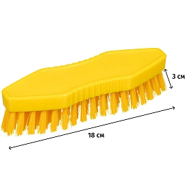 Щетка FBK жесткая 180х60 мм желтая