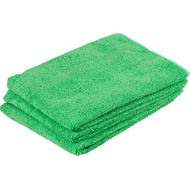 Салфетки хозяйственные Luscan Professional микрофибра 40x40 см 300 г/кв.м зелёные (3 штуки в упаковке)