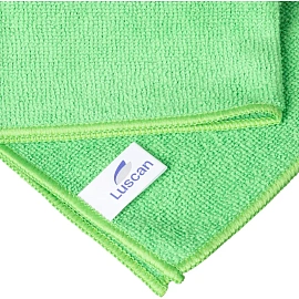 Салфетка хозяйственная Luscan микрофибра 30x30 см 200 г/кв.м зелёная