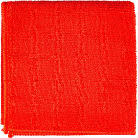 Салфетка хозяйственная микрофибра 30x30 см 280 г/кв.м красная