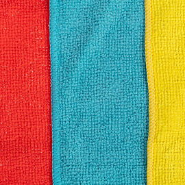 Салфетки хозяйственные микрофибра 30x30 см 220 г/кв.м (3 штуки в упаковке)