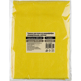 Тряпка для пола 50x80 см микрофибра 220 г/кв.м жёлтая