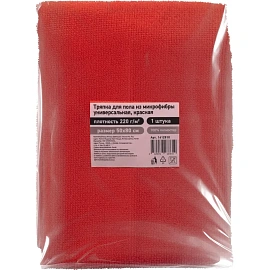 Тряпка для пола 50x80 см микрофибра 220 г/кв.м красная