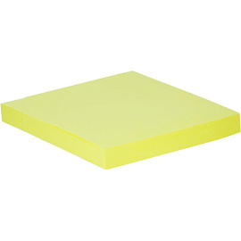 Стикеры Attache Selection Extra 76х76 мм неоновые желтые (1 блок на 100 листов)