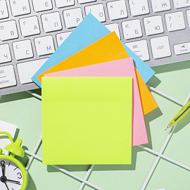 Стикеры Attache Selection Extra 76х76 мм неоновые зеленые (1 блок на 100 листов)