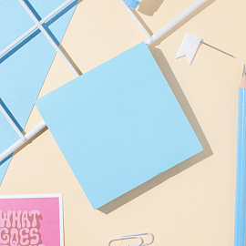 Стикеры Attache Selection Extra 76х76 мм неоновые голубые (1 блок на 100 листов)