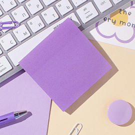 Стикеры Attache Selection Extra 76х76 мм неоновые фиолетовые (1 блок на 100 листов)