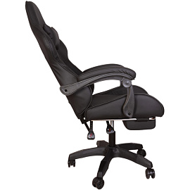 Кресло игровое Gramber А01 чёрное (экокожа, пластик)