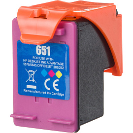 Картридж струйный Комус 651 C2P11AE для HP цветной совместимый