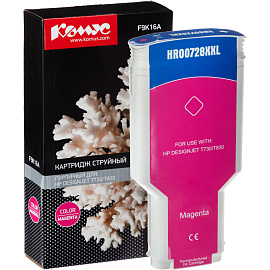 Картридж струйный Комус 728 F9K16A для HP пурпурный совместимый повышенной емкости
