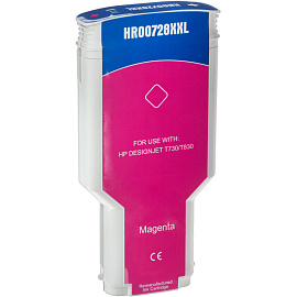 Картридж струйный Комус 728 F9K16A для HP пурпурный совместимый повышенной емкости