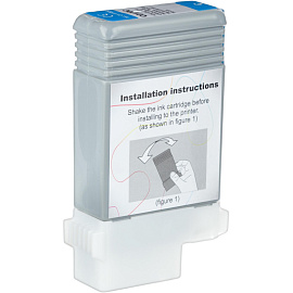 Картридж струйный Комус PFI-120C 2886C001 для Canon голубой совместимый