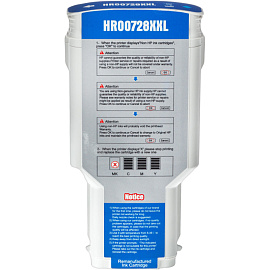 Картридж струйный Комус 728 F9K17A для HP голубой совместимый повышенной емкости