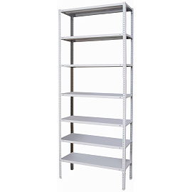 Стеллаж металлический P_МС-257/400 с 7-ю полками 1000x400x2500