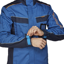 Куртка рабочая летняя мужская Nайтстар Алькор со светоотражающим кантом синяя (размер 44-46, рост 170-176)