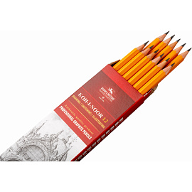 Карандаш чернографитный деревянный F Koh-I-Noor заточенный шестигранный