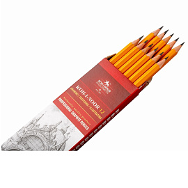 Карандаш чернографитный деревянный 8B Koh-I-Noor заточенный шестигранный