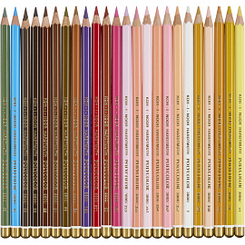 Карандаши цветные художественные классические Koh-i-Noor Polycolor Портрет 24 карандаша 24 цвета шестигранные