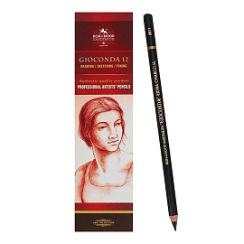 Угольный карандаш для рисования Koh-i-Noor Gioconda Extra чёрный средней твёрдости