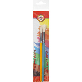 Набор кистей Koh-I-Noor Шустрики коза (2 штуки в наборе) фото Набор кистей Koh-I-Noor Шустрики коза (2 штуки в наборе)