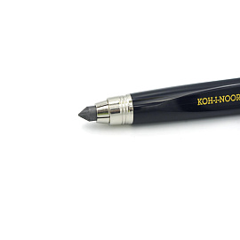 Карандаш чернографитный художественный 4B Koh-i-Noor Versatil заточенный трёхгранный, корпус чёрный