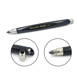 Карандаш чернографитный художественный 4B Koh-i-Noor Versatil заточенный трёхгранный, корпус чёрный