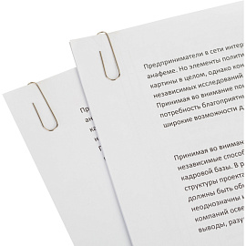 Скрепки канцелярские 28 мм Комус металлические никелированные (100 штук в упаковке)