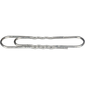 Скрепки канцелярские 50 мм Комус металлические оцинкованные (30 штук в упаковке)