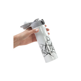 Термокружка Stinger 420 мл белая